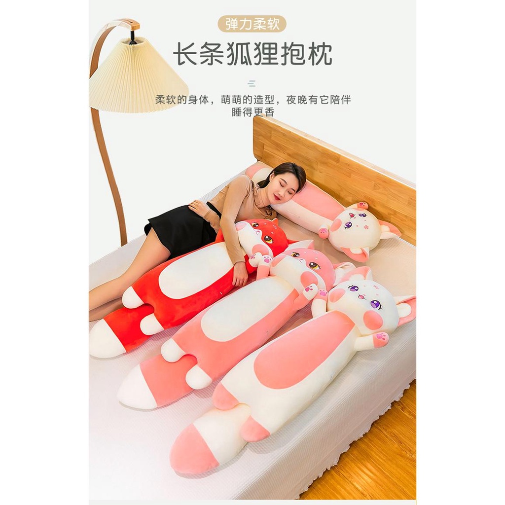 Gối Ôm Dài Hình Chú Cáo Nhồi Bông Dễ Thương