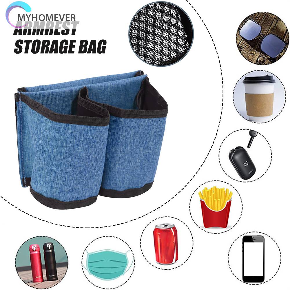 Giá Đỡ Cốc 2 Ngăn Bằng Vải Oxford Thoáng Khí Tiện Dụng Mang Theo Du Lịch