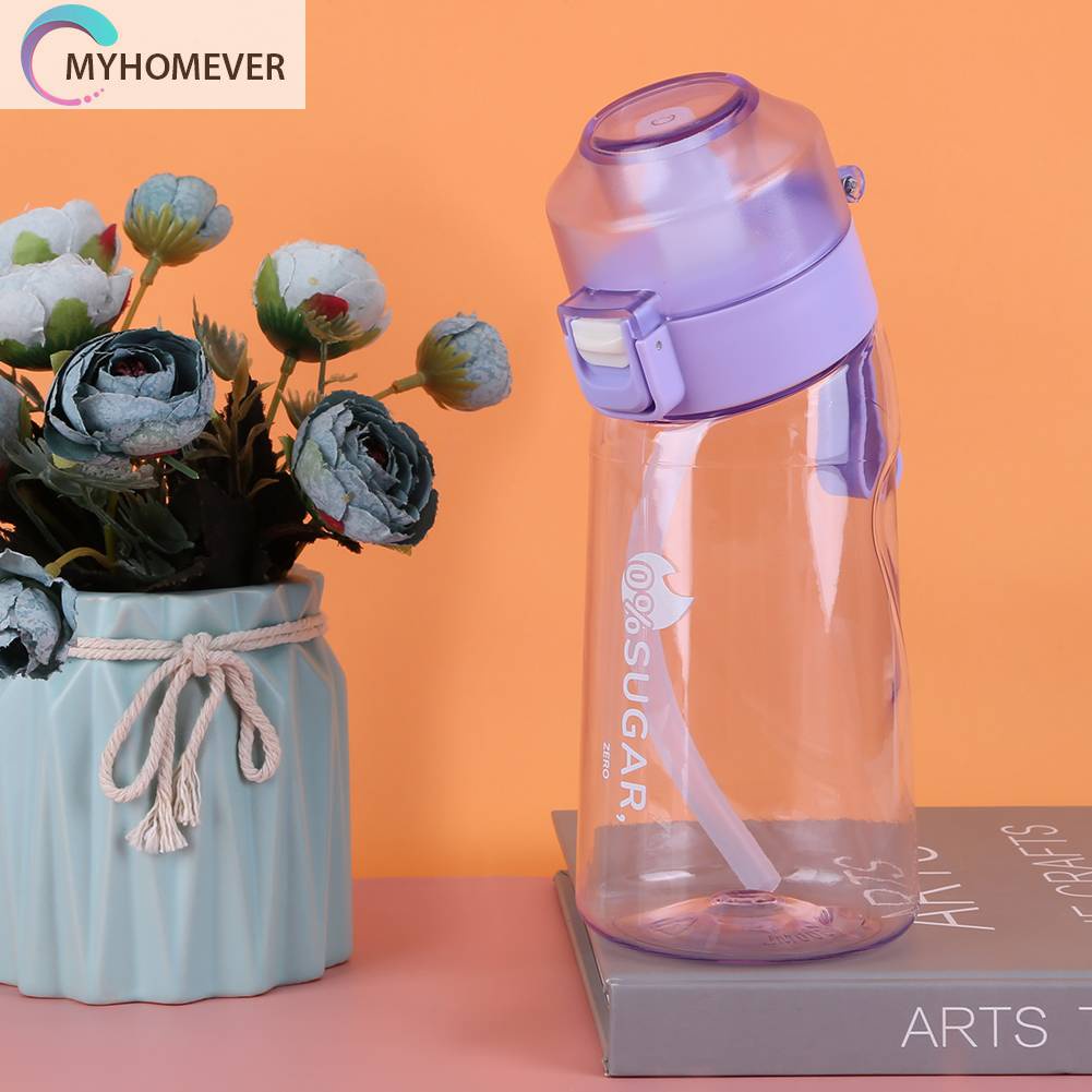 Bình Nước 500ML Kèm Ống Hút Có Thể Tái Sử Dụng