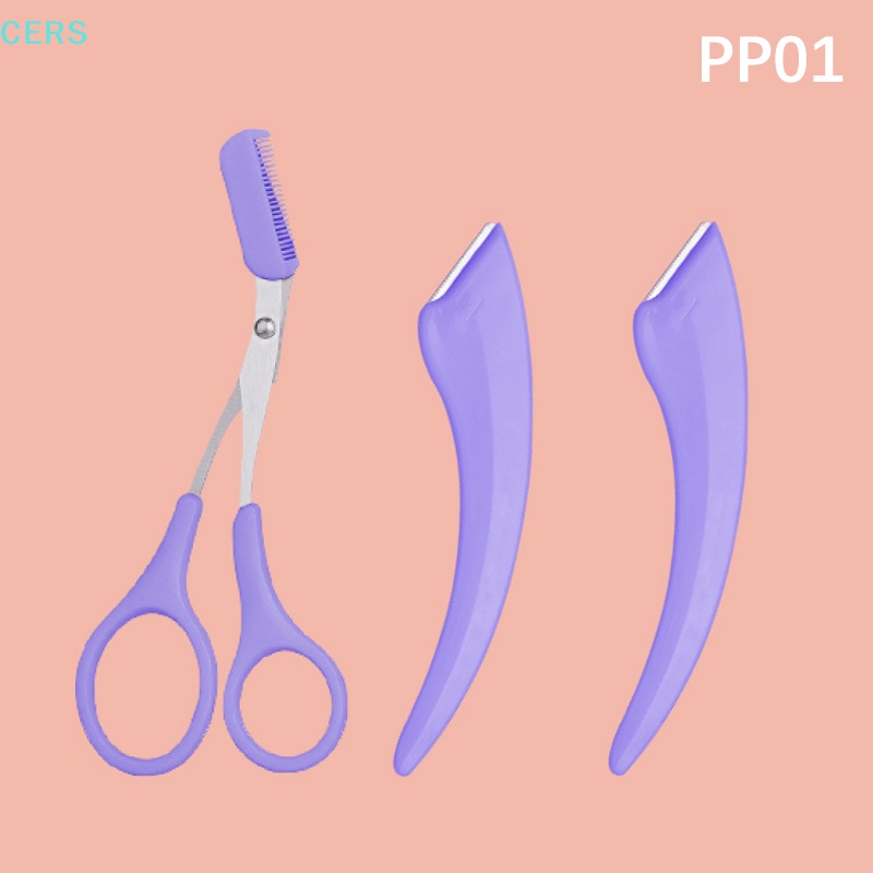 Bộ 1 / 2 / 3 Kéo Cắt Tỉa Lông Mày Cho Nữ