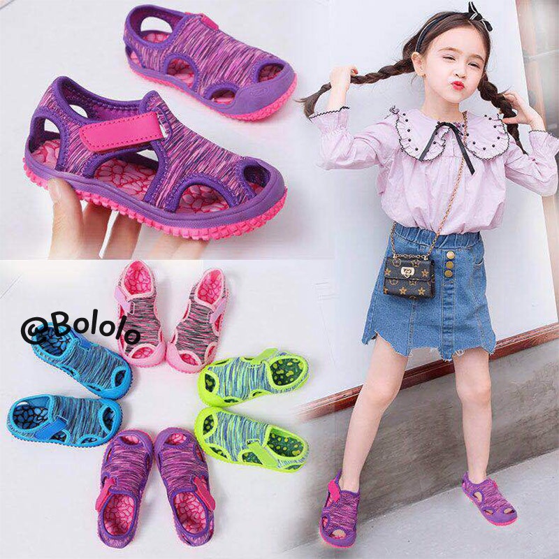 Bololo Xăng đan Thể Thao Đi Biển Màu Sắc Kẹo Ngọt Thoải Mái Dành Cho Trẻ Em