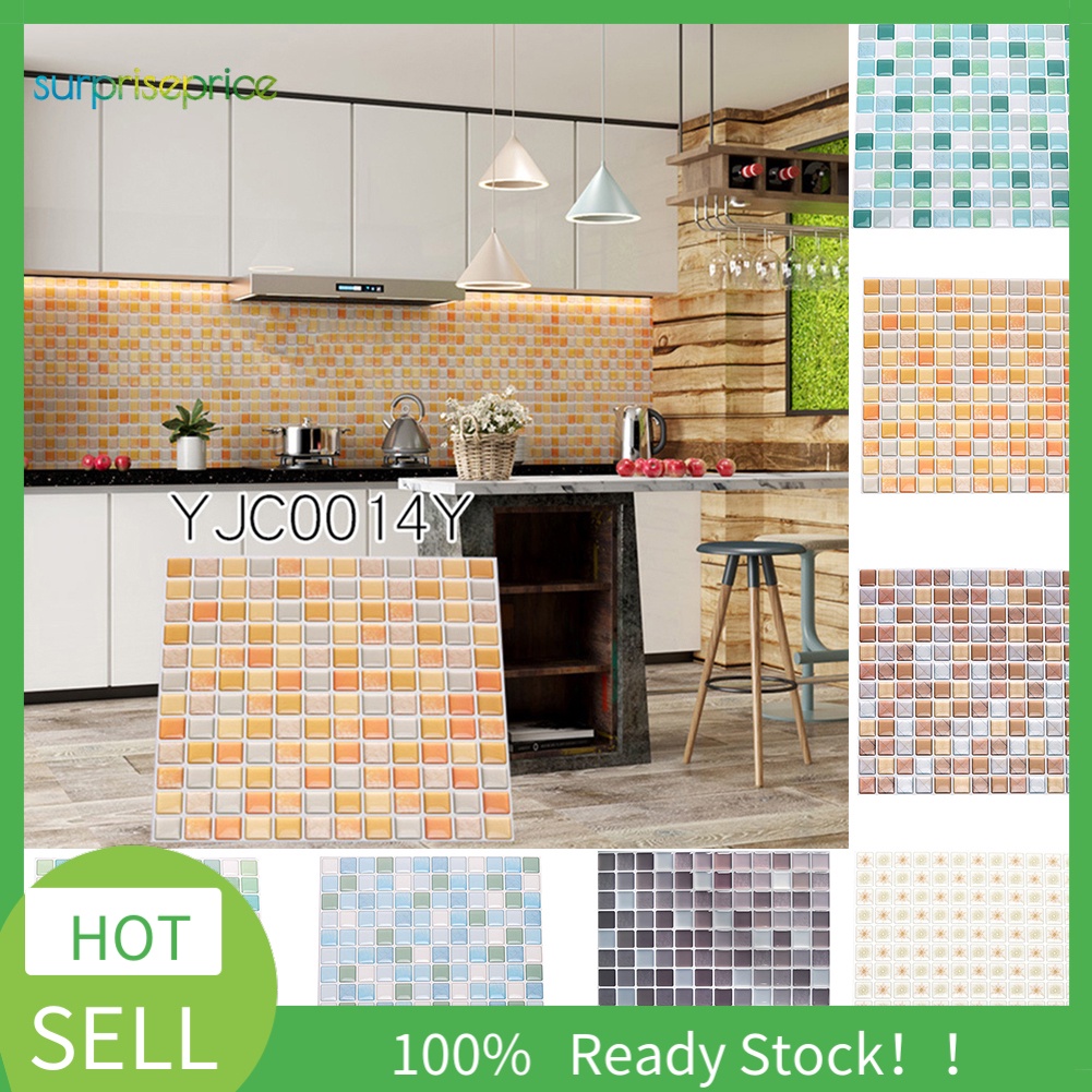 Miếng Dán Trang Trí Sàn Nhà Họa Tiết Mosaic 3D DIY