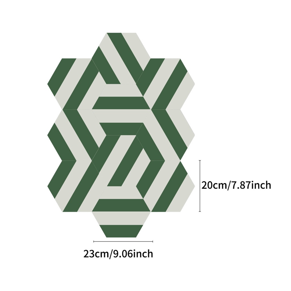 Bộ 5 Miếng Dán Sàn Nhà Họa Tiết Kẻ Sọc / Hình Lục Giác Bằng Xốp Dày Dặn Độc Đáo Trang Trí Nhà Cửa DIY