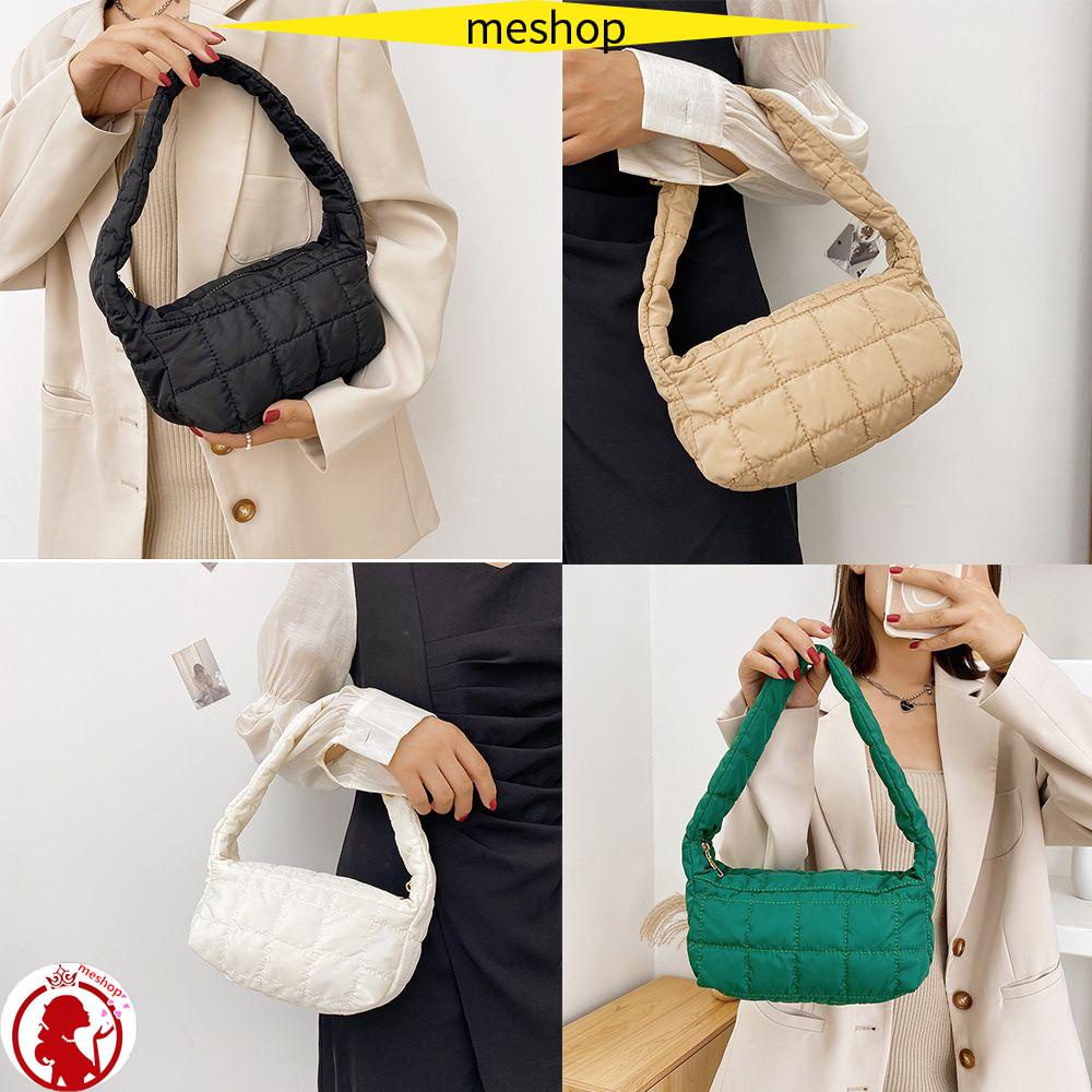 ME Túi Tote Đeo Vai Bằng Cotton Nylon Màu Sắc Ngọt Ngào Thời Trang Cho Nữ