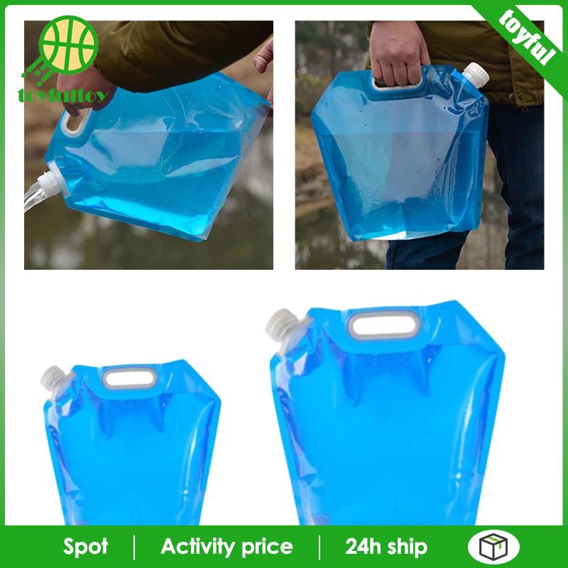 Xô Đựng Nước Có Nắp Đậy Và Túi Đựng Nước Có Thể Xếp Gọn Dùng Khi Lái Xe / Tắm