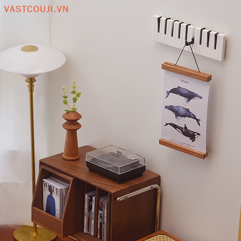 1 Móc Treo Quần Áo Gắn Tường Trang Trí Nhà Búp Bê 1: 6