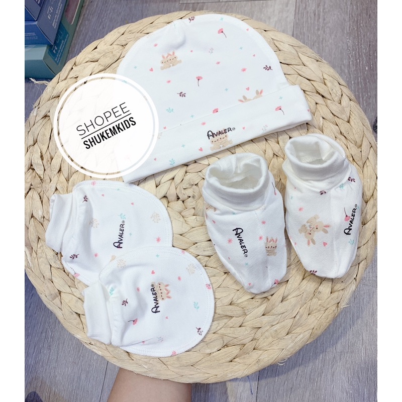 AVALER Phụ kiện mũ bao tay chân cho sơ sinh