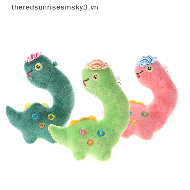 1 Móc Khóa Khủng Long Nhồi Bông 15cm Dễ Thương