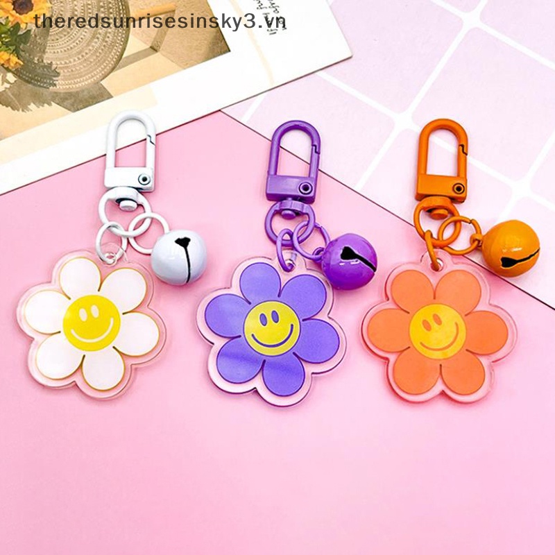 # # Móc Khóa Xe Hơi / Ba Lô / Mặt Cười / Bông Hoa Nhiều Màu Sắc Thời Trang