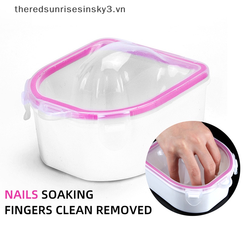 Bát Ngâm Móng Tay Bằng Nhựa Dày Thời Trang