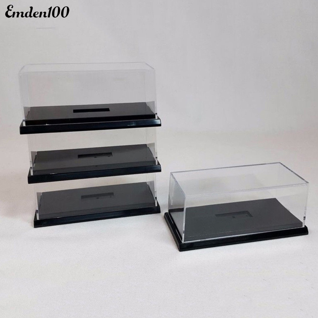 Giá Đỡ Trưng Bày Mô Hình Xe Hơi Bằng Acrylic Trong Suốt Chống Bụi 1 / 64