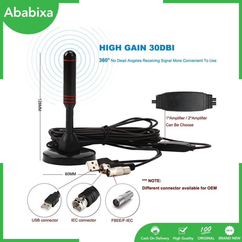 Ăng Ten TV Kỹ Thuật Số Trong Nhà Có Thể Xoay 360 Độ Và Phụ Kiện