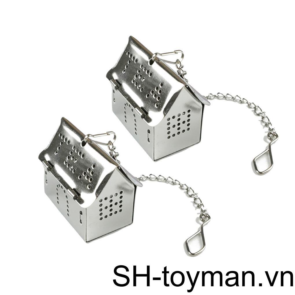 Dụng Cụ Lọc Trà Đa Năng Hình Ngôi Nhà Nhỏ Bằng Thép Không Gỉ