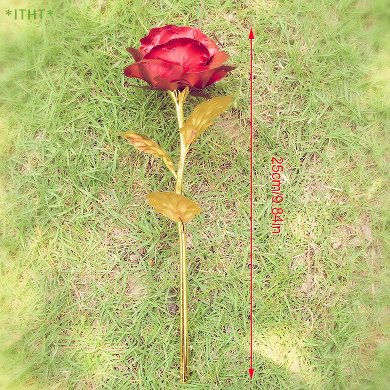 Hoa Hồng Mạ Vàng 24K Sáng Tạo Dùng Trang Trí Mới