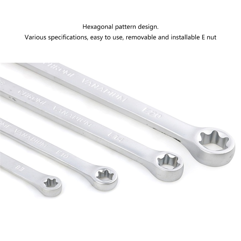 Bộ 4 Cờ Lê Lục Giác Sáu Điểm Chất Lượng Cao