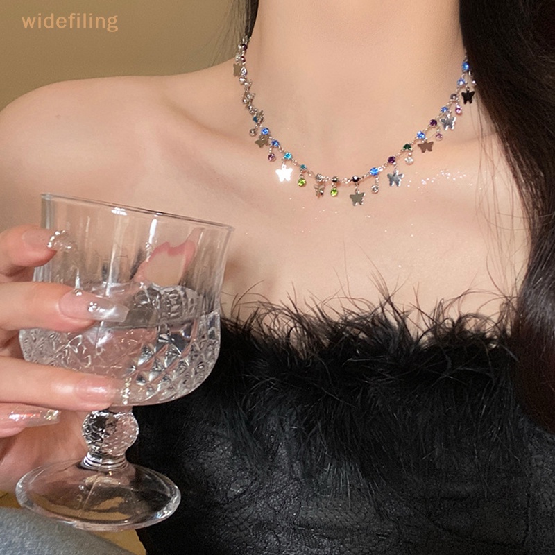 Vòng cổ Mặt Hình Trái Tim / Bướm / Trái Tim / Giọt Nước Đính Đá Zircon Nhiều Màu Sắc Cho Nữ