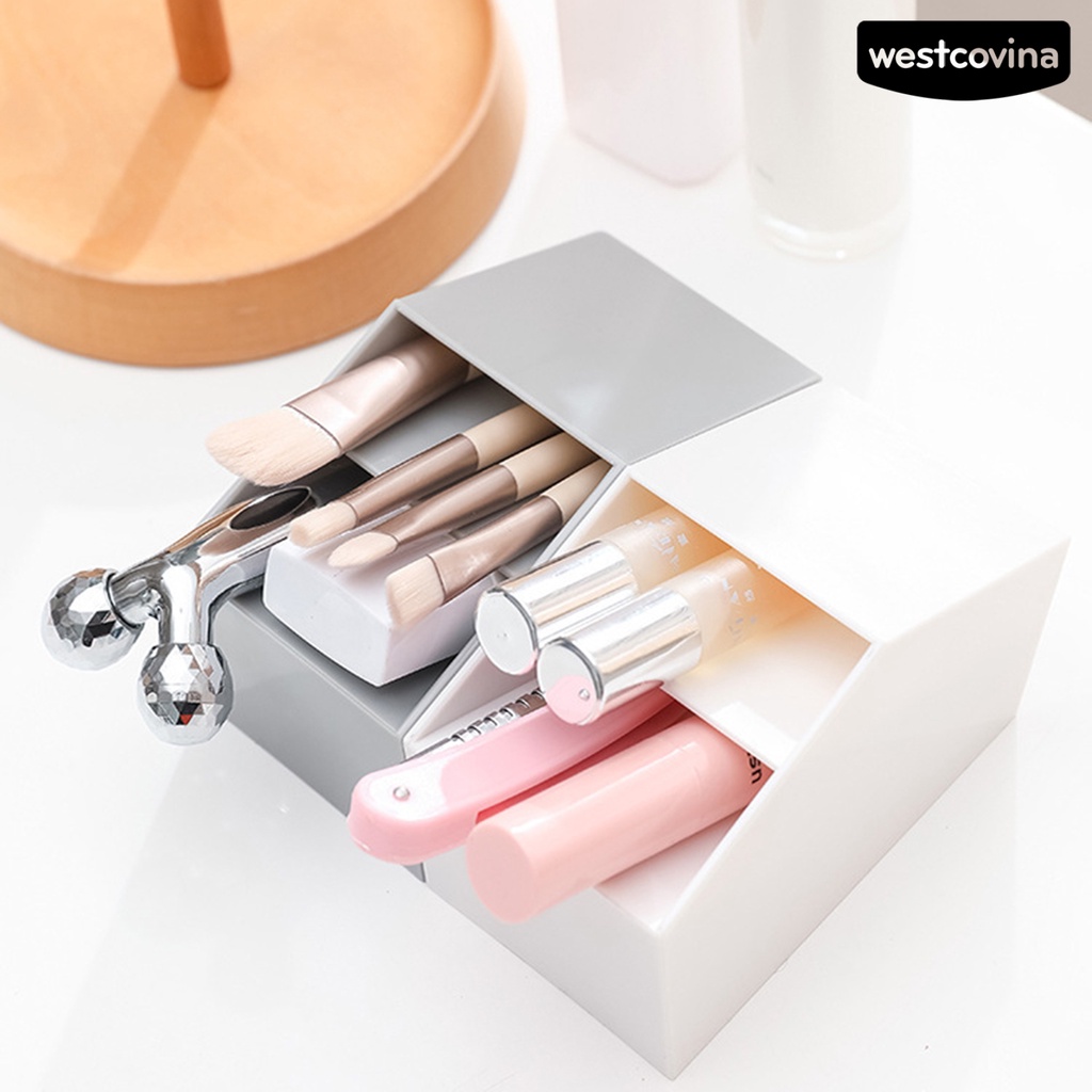 [WSTN]✎Hộp Đựng Cọ Trang Điểm Sức Chứa Lớn Tiết Kiệm Không Gian