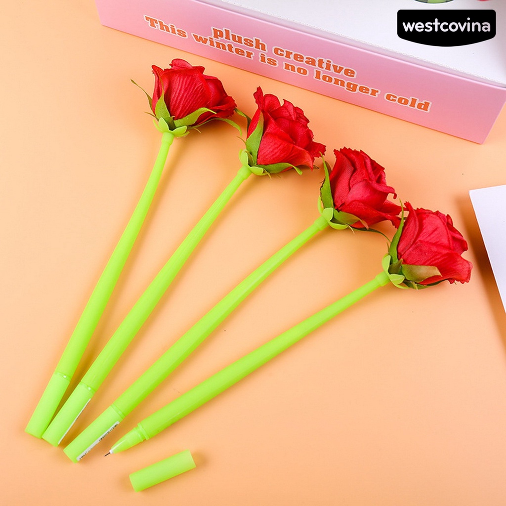 [WSTN]✎2 Bút Mực Đen Ngòi 0.5mm Hình Bông Hoa