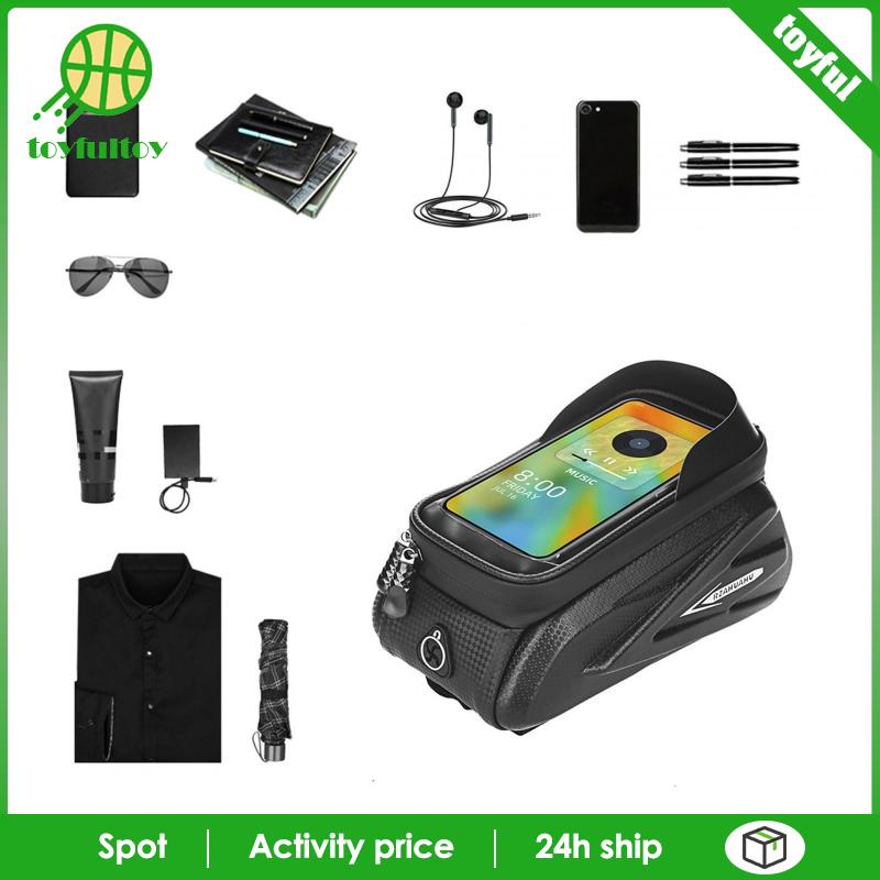 Túi Đựng Điện Thoại Cảm Ứng Gấp Gọn Gắn Khung Trước Xe Đạp Cho Nam