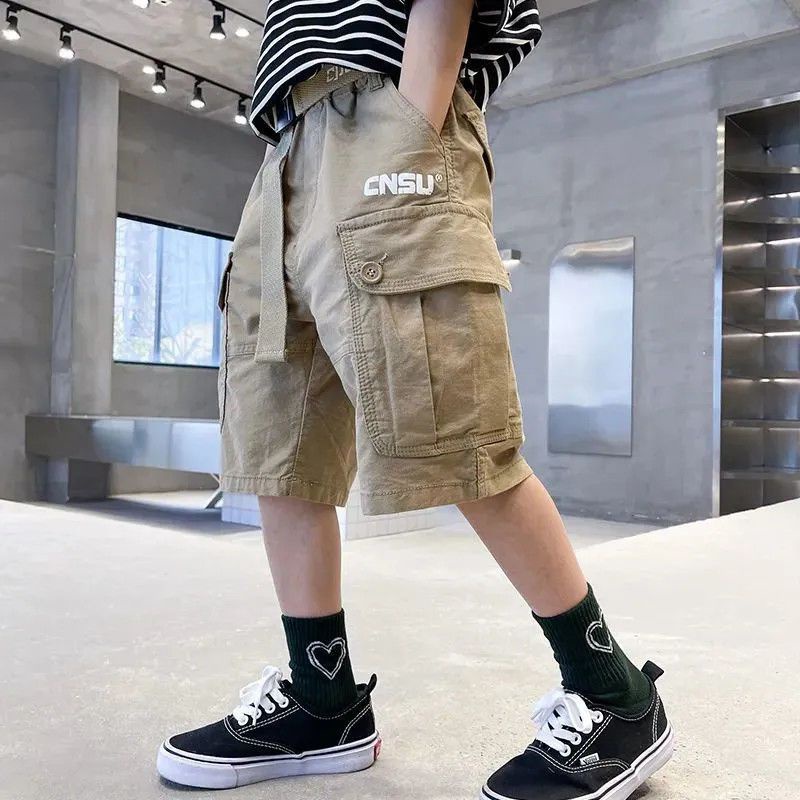 Quần Short Thể Thao Phối Túi Thời Trang Mùa Hè Cho Bé Trai