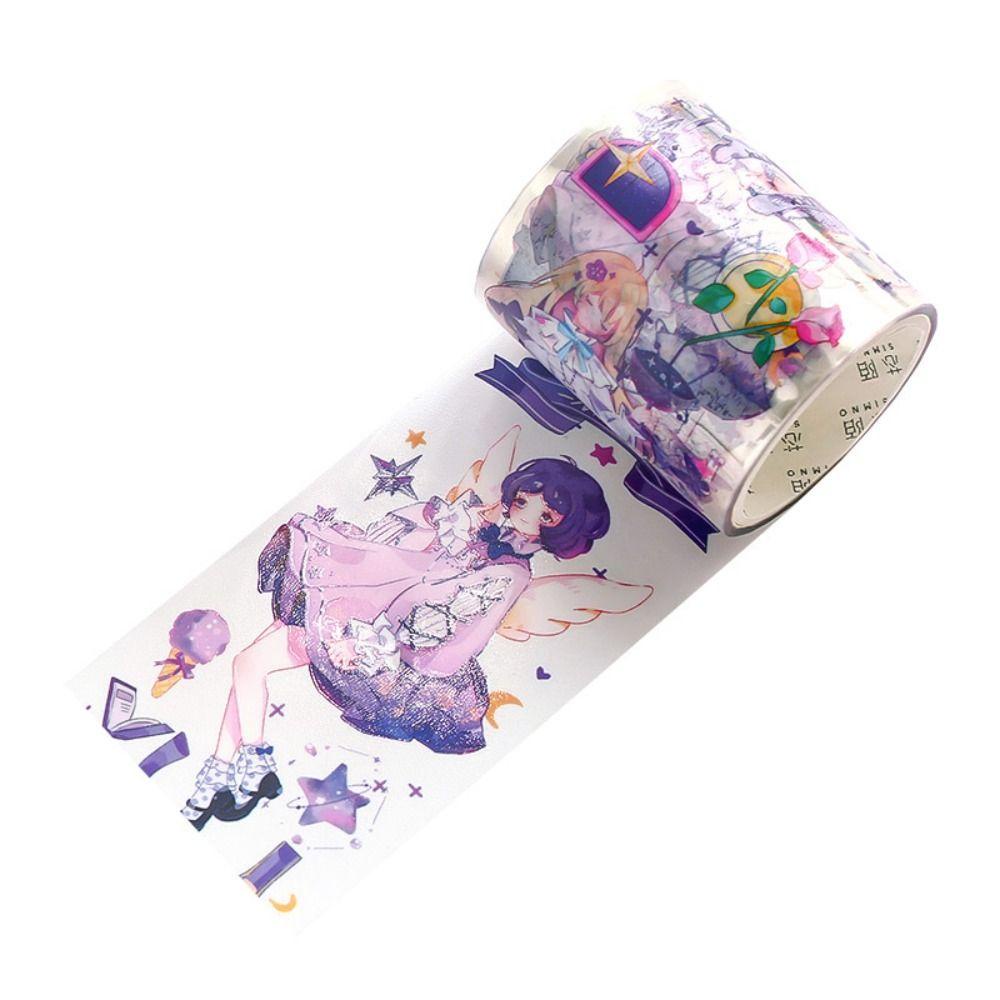 LANFY Vigorous Girl Series Băng Dính Collage Handmade Elf Cổ Điển Chống Thấm Nước Cho Nhật Ký