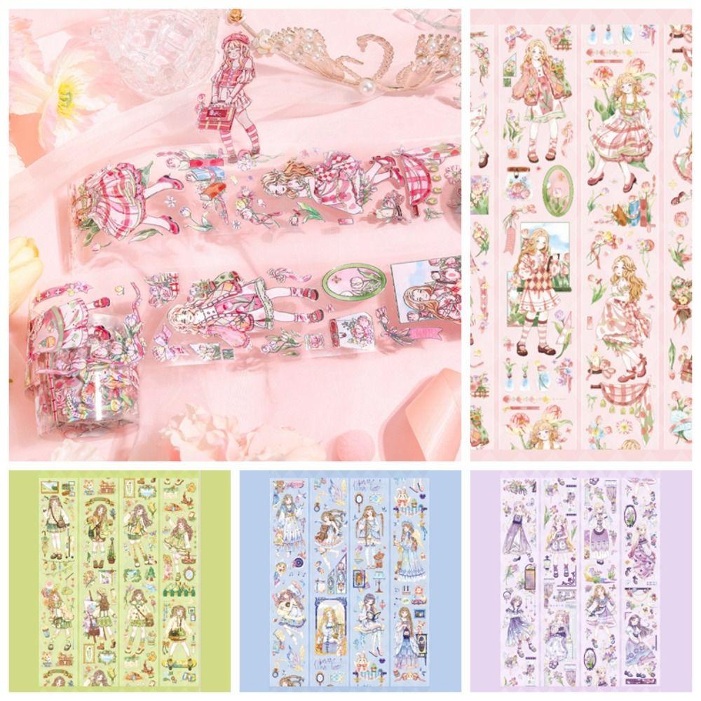 MXMUSTY Cuộn Băng Keo PET 50mm * 2m Dùng Trang Trí Album Thủ Công DIY