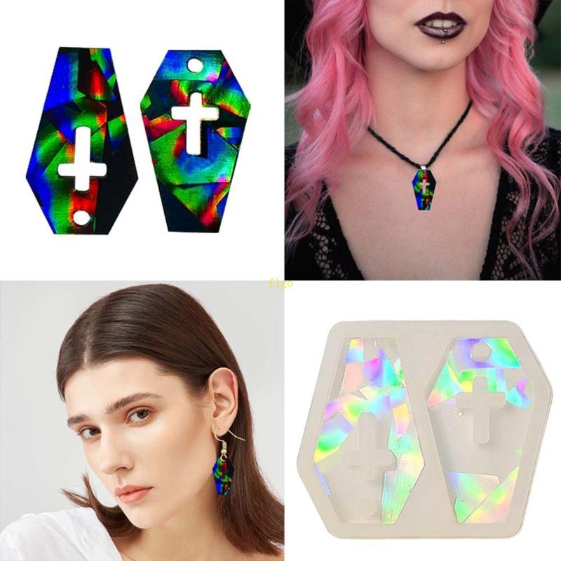 Khuôn Silicone Hình Lục Giác Làm Mặt Dây Chuyền / Bông Tai DIY