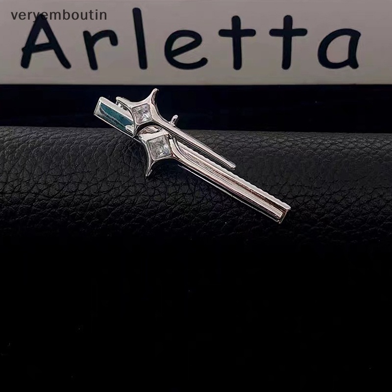 1 Kẹp Tóc Hình Ngôi Sao / Chéo Đính Đá Thời Trang Cho Nữ Y2K