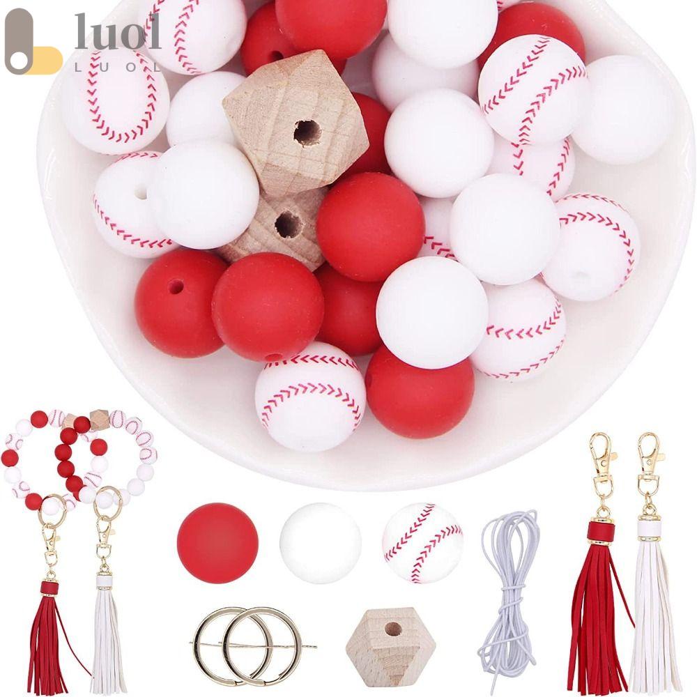 Set 32 Hạt Bóng Chày Bằng Silicone 15MM Co Giãn