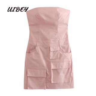 Uibey đầm thời trang nhấn eo tôn dáng 6406