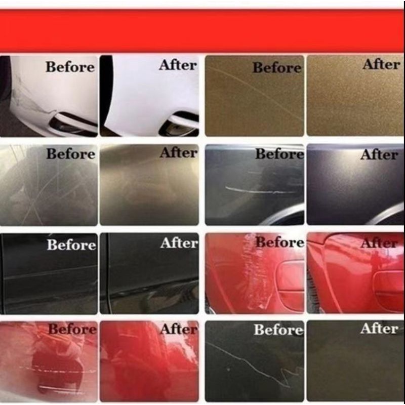 Bodywork compound paste/repair kits and restorers for the repair of car body scratches and scuffs