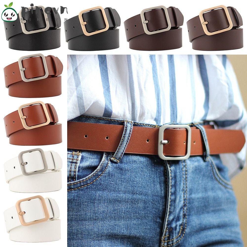 PINEVN Thắt Lưng Da Kiểu Dáng Đơn Giản Thời Trang Dành Cho Nữ
