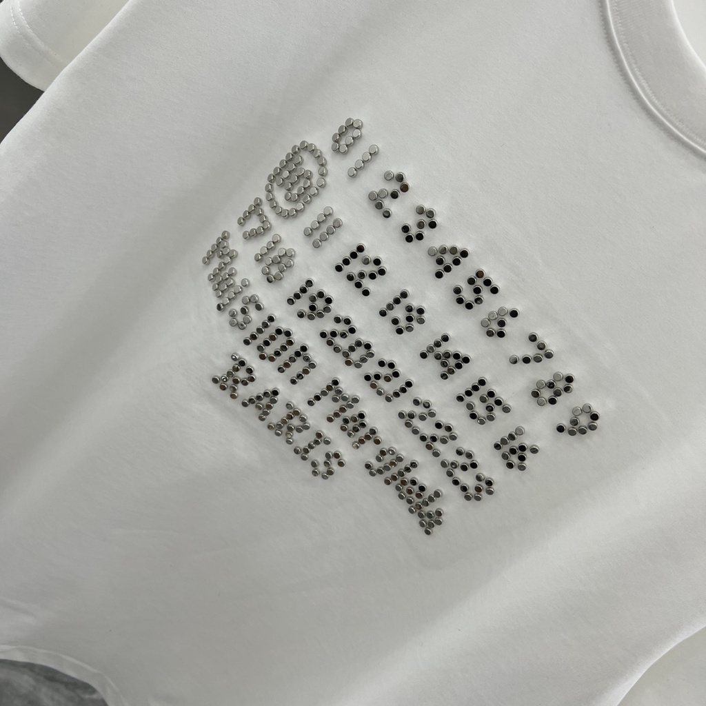 Áo Thun Đính Đá Ngắn Tay Thời Trang Xuân Hè Mới Cỡ M-M-6-6-Gte67