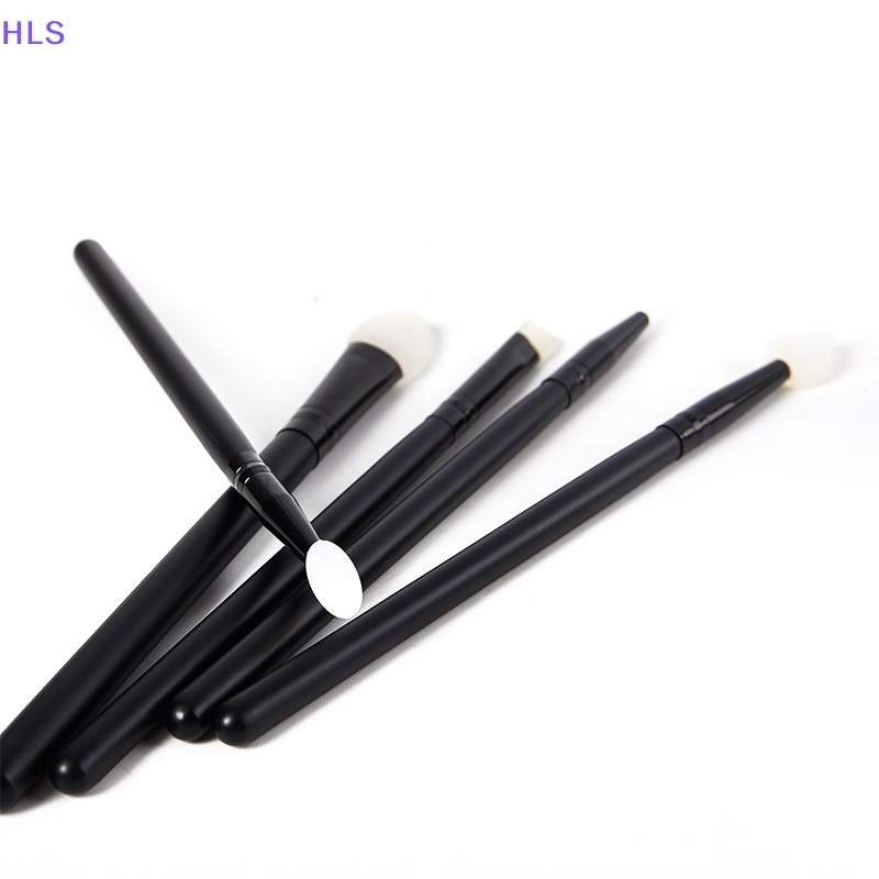 Set 5 Cọ Trang Điểm Mắt / Môi / Nền Chất Liệu Silicon Mềm