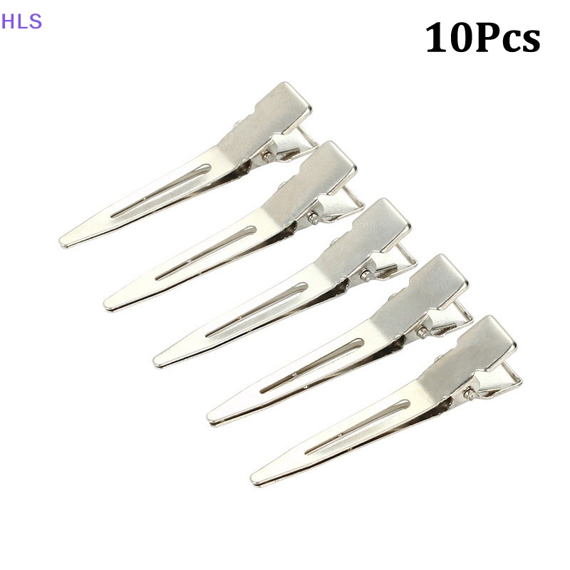 Set 10 Kẹp Tóc Kim Loại Rỗng Mạ Điện Không Để Lại Dấu Vết Cho Nữ