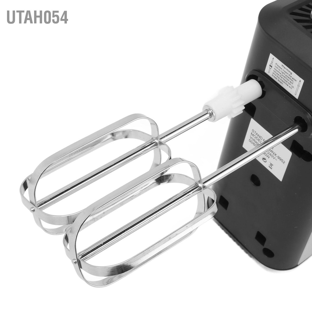 Utah054 Máy trộn đứng điện 500W Dung tích 3L nhồi bột bằng thép không gỉ cho nhà bếp Phích cắm EU 220V
