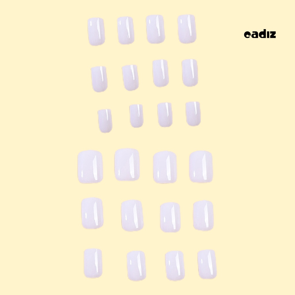 1 Set Móng Tay Giả Màu Trơn Ngăn Vỡ Có Thể Tháo Rời Và Tái Sử Dụng
