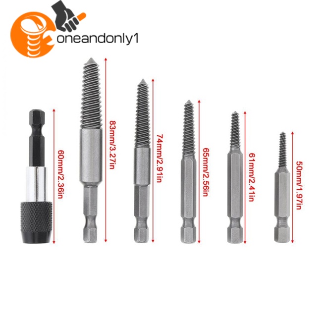Bộ 6 Dụng Cụ Tháo Bu Lông Điện Với Đầu Lục Giác 60mm Chuyên Dụng