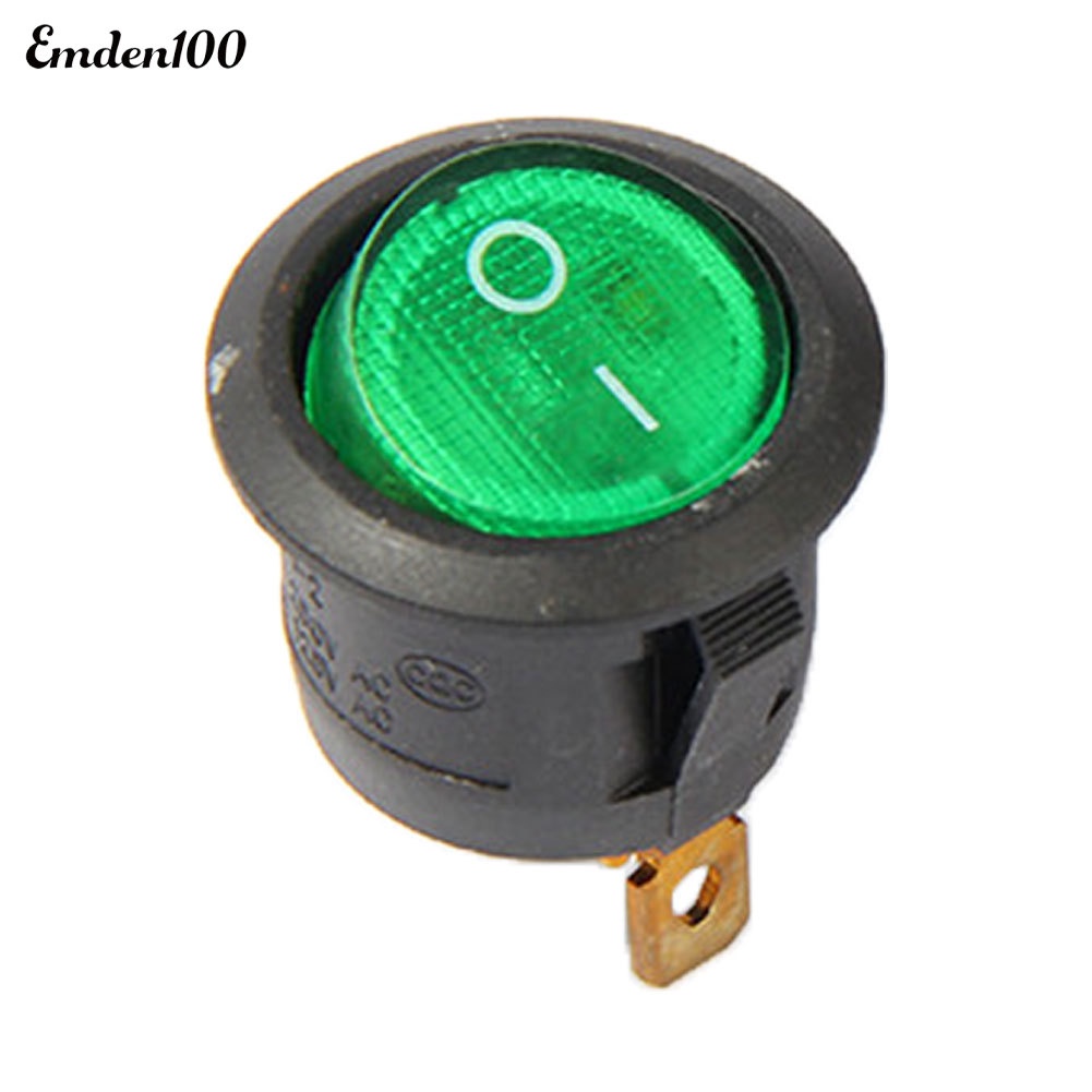 Công Tắc Tròn Cho Đèn Tín Hiệu 12V DC 20A 20mm