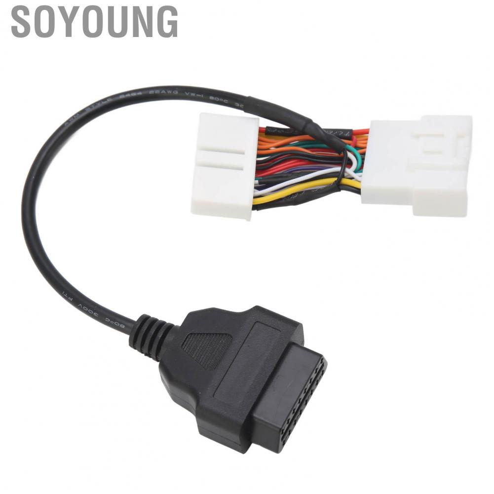 Soyoung OBD2 Splitter  Aging Professional Diagnostic Cable Easy Installation High Toughness Reliable Abrasion Resistant for Car