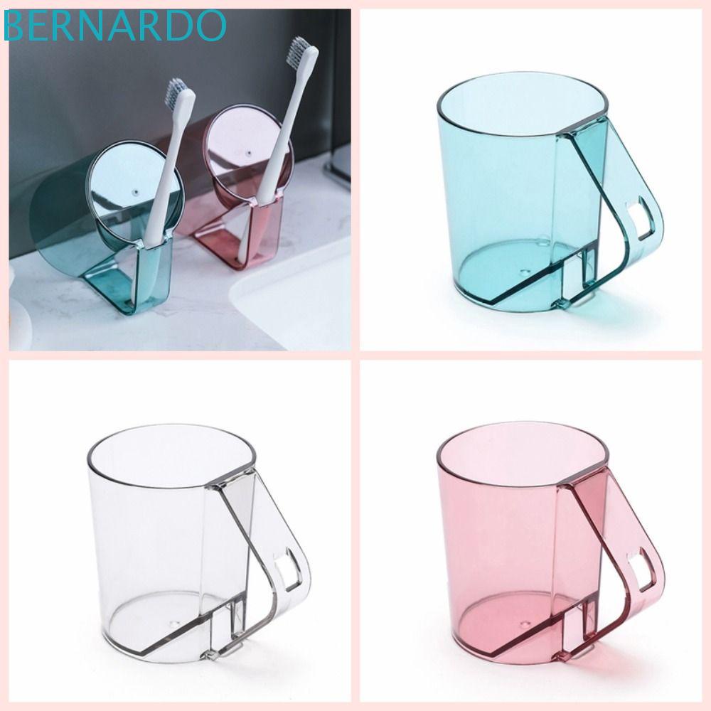 BERNARDO Hộp Đựng Bàn Chải Đánh Răng 300ML Bằng Nhựa Trong Suốt Có Tay Cầm Tiện Dụng Cho Người Lớn