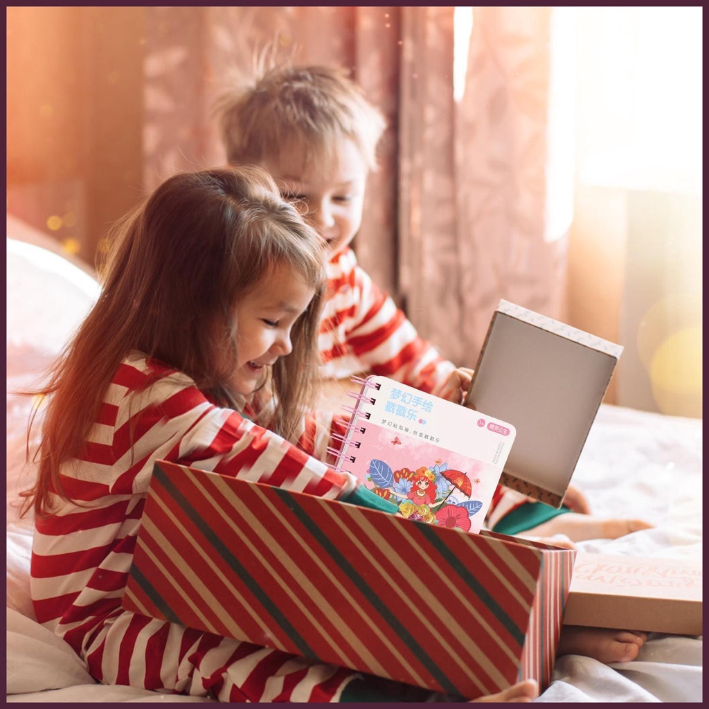 Sticker Dán Trang Trí Sách Vẽ Tay Thời Trang Có Thể Tái Sử Dụng