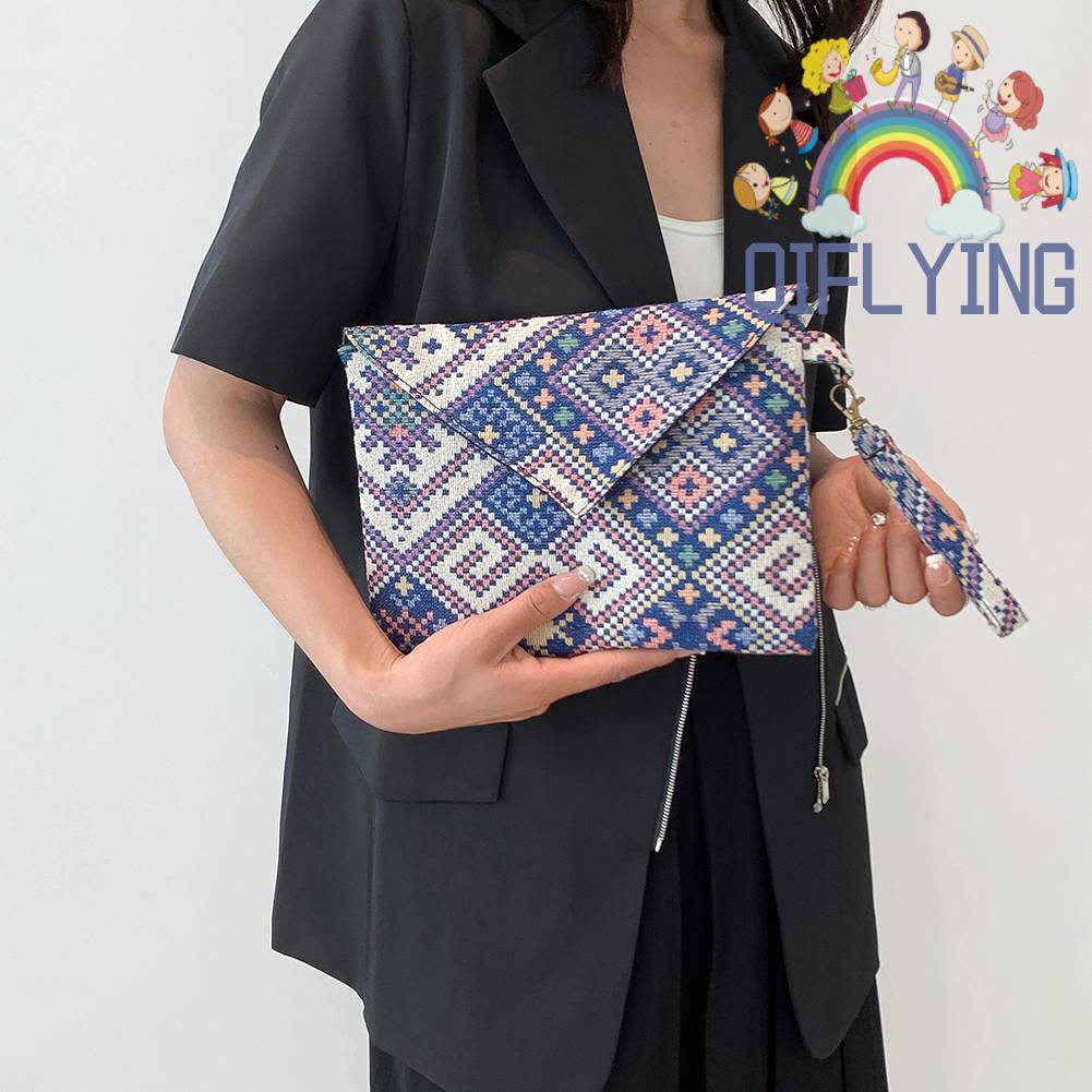 Túi Xách Du Lịch Canvas Phong Cách Bohemian Thời Trang Cho Nữ