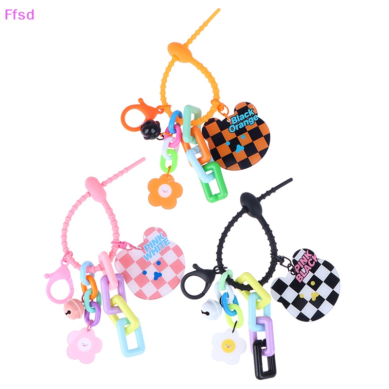 {Ffsd} Móc Chìa Khóa Xe Hơi / Túi Xách Hình Gấu Hoạt Hình Dễ Thương Nhỏ Gọn Trang Trí Phụ Kiện Bán Chạy Cho Nữ