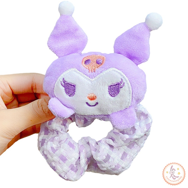 Dây Buộc Tóc Đuôi Ngựa Bằng Da Họa Tiết Hoạt Hình Dễ Thương