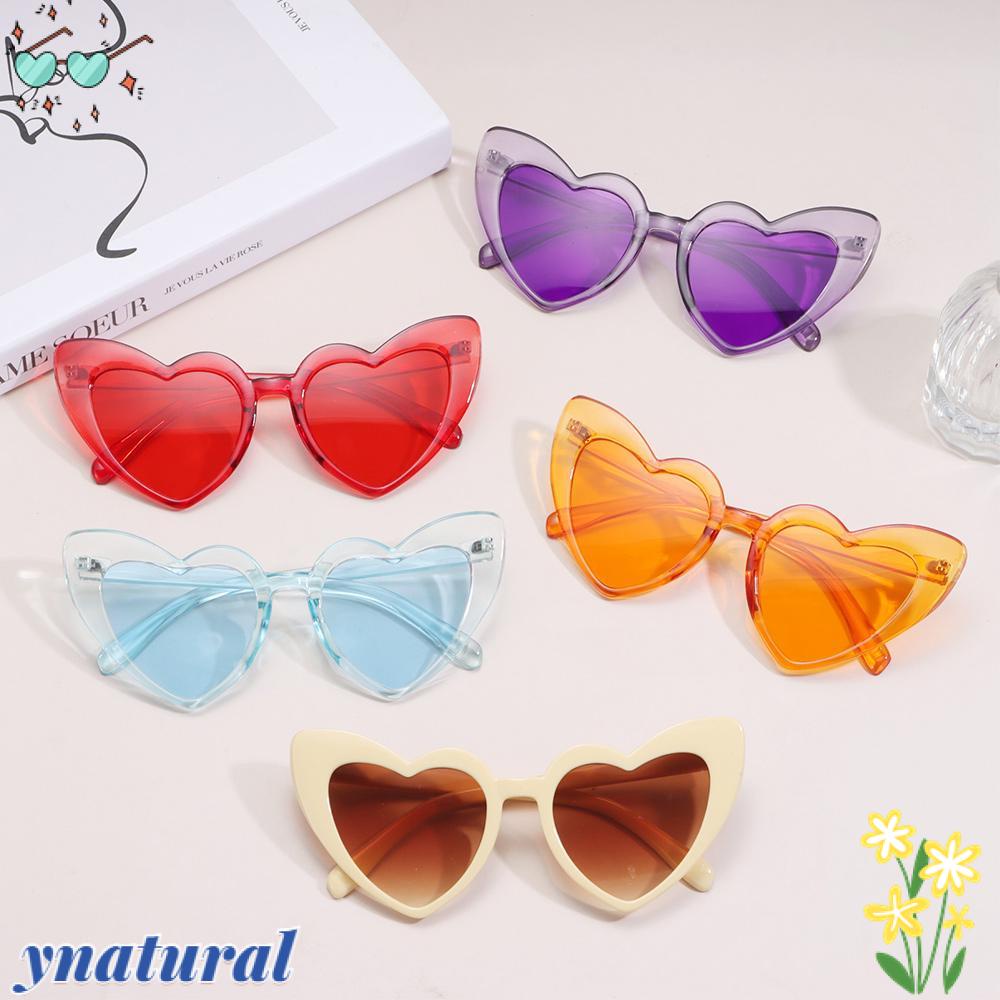 YNATURAL Kính Mát Gọng Trái Tim Thời Trang Cho Nữ