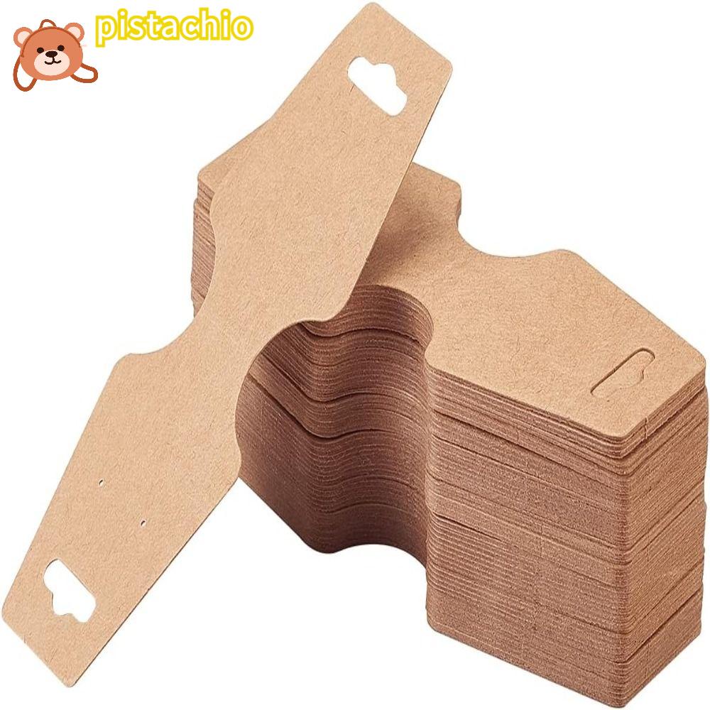 PISTA Thẻ Giấy Kraft Màu Trắng / Đen Trưng Bày Vòng Tay / Vòng cổ Tiện Dụng