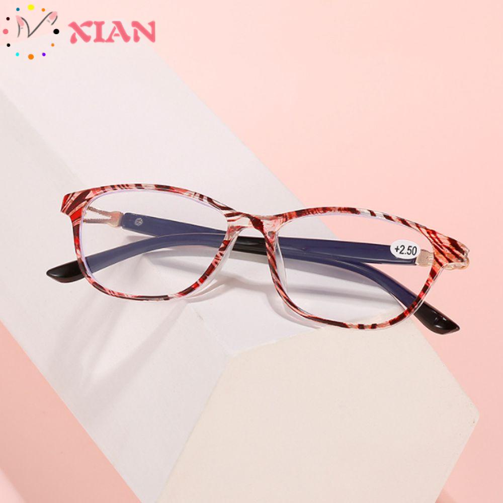 XIANTIN Kính Đọc Sách Gọng Họa Tiết Ngựa Vằn Siêu Nhẹ Cho Nữ