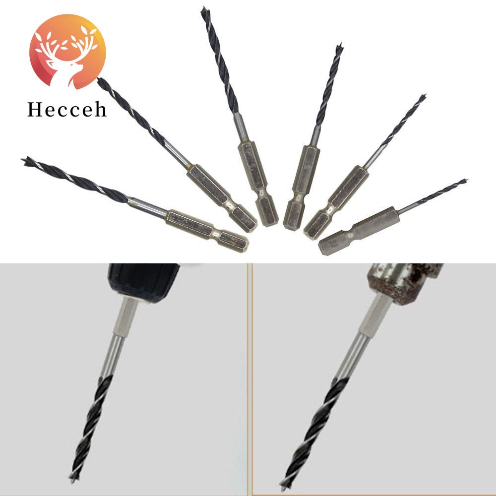 HECCEH Mũi Khoan Xoắn Ba Lỗ Bằng Thép Carbon Hiệu Quả Cao Dùng Làm Đồ Gỗ