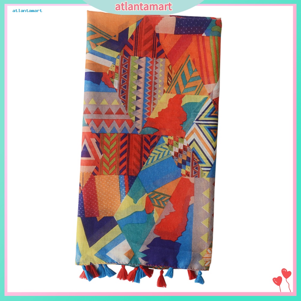 Túi Đựng Đồ Dùng Cao Cấp Tiện Dụng| Khăn Choàng Cổ Họa Tiết Hình Học Phối Tua Rua Thời Trang Cho Nữ